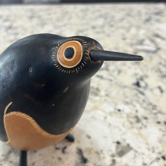 Bertha Medina Bird Gourd Peruvian Signed Hand Carved Folk Art Made in Peru - Picture 6 of 17